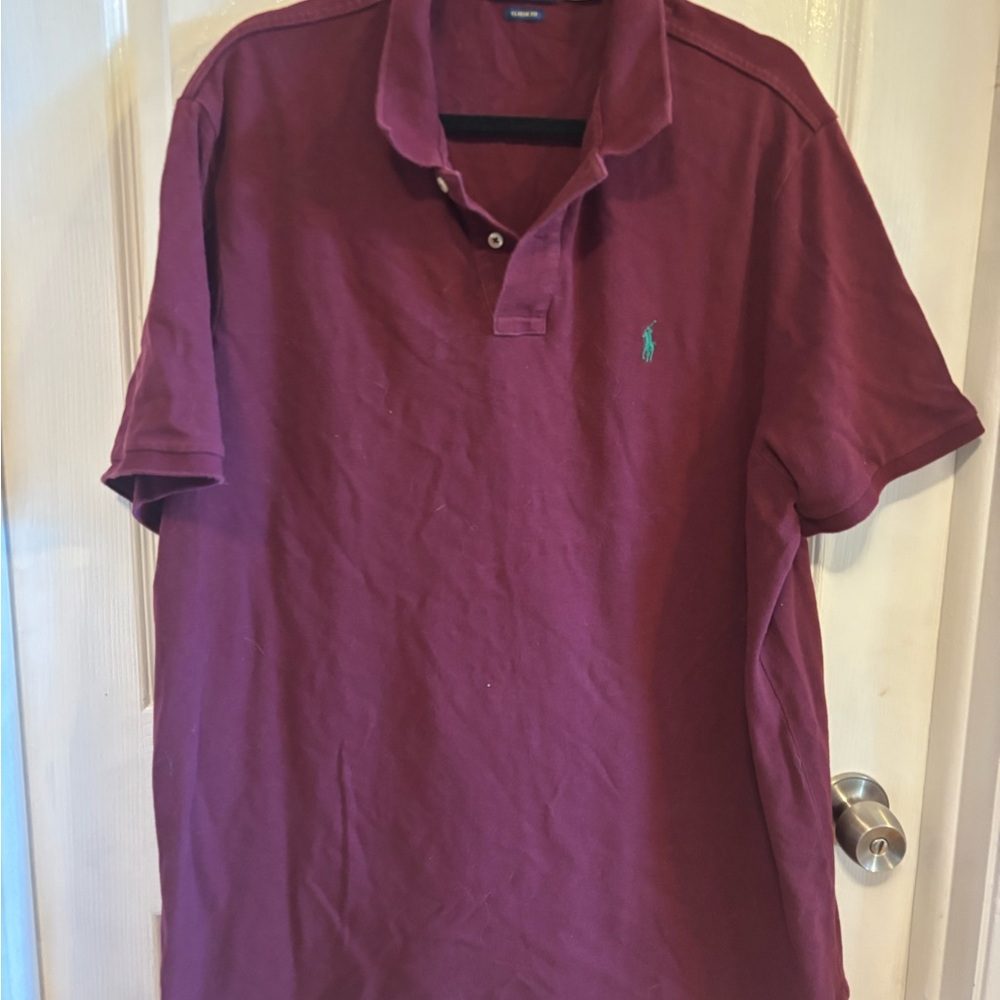 Polo by Ralph Lauren Burgundy Classic Polo Shirt